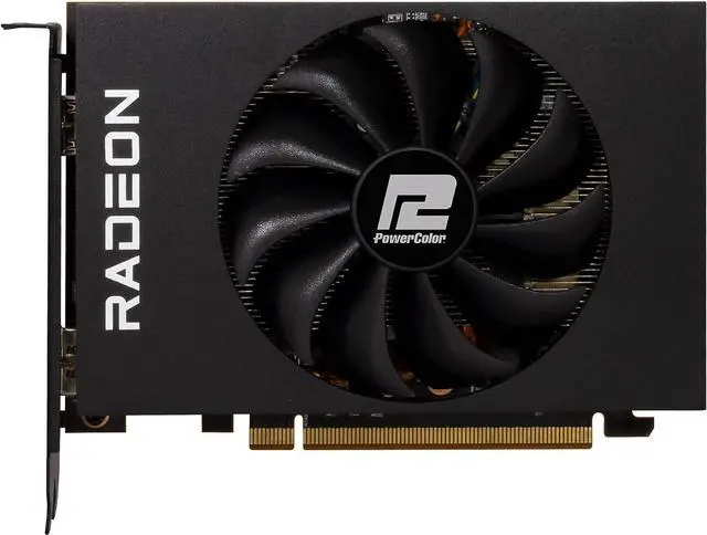 Alt view image 2 of 4 - PowerColor Radeon RX 6500 XT ITX 4GB GDDR6 AXRX 6500XT 4GBD6-DH Video Graphic Card GPU