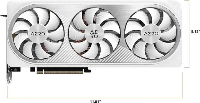 Alt view image 3 of 4 - GIGABYTE GeForce RTX 4070 Super Aero OC 12GB GDDR6X GV-N407SAERO OC-12GD Video Graphic Card GPU