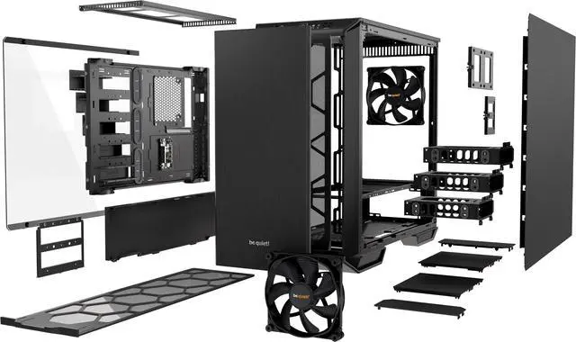 Alt view image 10 of 10 - be quiet! DARK BASE 700 Mid-Tower Case - RGB LED Lights/6 Color Switch