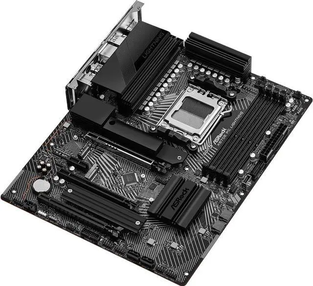 Alt view image 6 of 7 - ASRock X670E PG LIGHTNING AMD AM5 X670 ATX M.2 Desktop Motherboard A