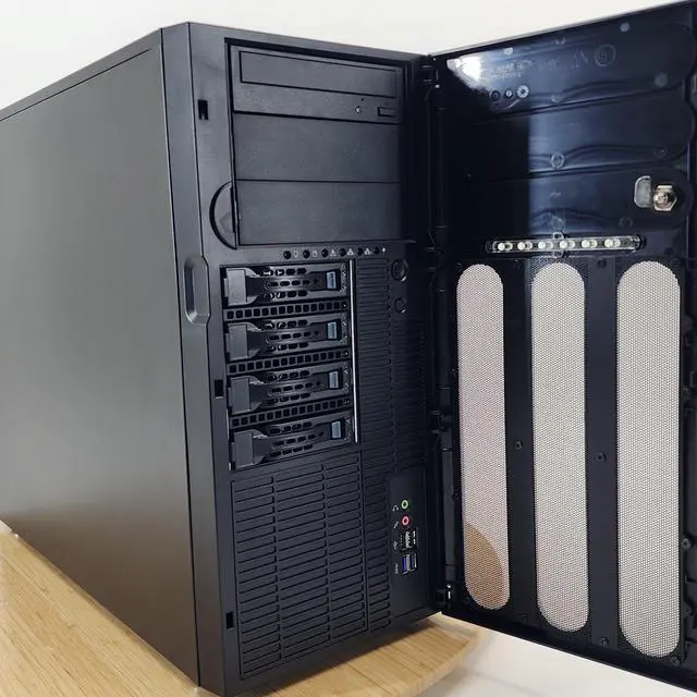 Alt view image 5 of 7 - Gaming PC Xeon E3-1280 V6 16GB RAM 1TB SSD + 8TB HDD GT 710 1GB Win11 Computer