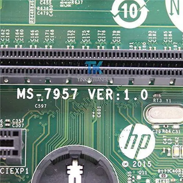 Alt view image 2 of 3 - HP MS-7957 Ver1.0 Intel LGA 1151 MicroATX Desktop Motherboard B