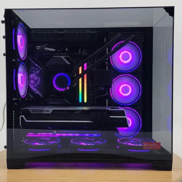 Alt view image 4 of 7 - Gaming PC i9-14900K 32GB RAM 1TB SSD RX 7900 XTX 24GB Windows 11 Computer