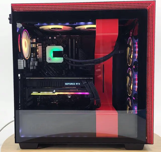 Alt view image 4 of 7 - Gaming PC i9-9900K 32GB RAM 1TB SSD RTX 2080 SUPER 8GB Windows 11 Computer