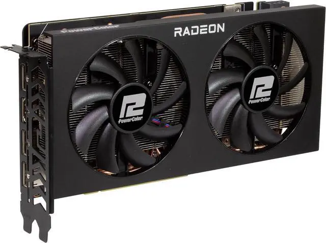 Alt view image 2 of 4 - PowerColor Radeon RX 7600 XT 16GB Fighter GDDR6 Video Graphics Card GPU