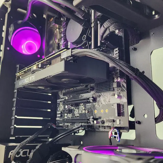 Alt view image 2 of 7 - Gaming PC i5-9600k 32GB RAM 1TB SSD RTX 3060 Ti 8GB Windows 11 Computer