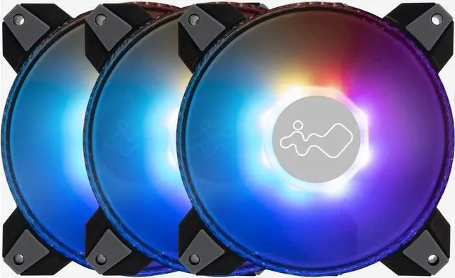 Alt view image 8 of 11 - in win saturn 140mm addressable rgb triple fan kit (controller included) (asn140)