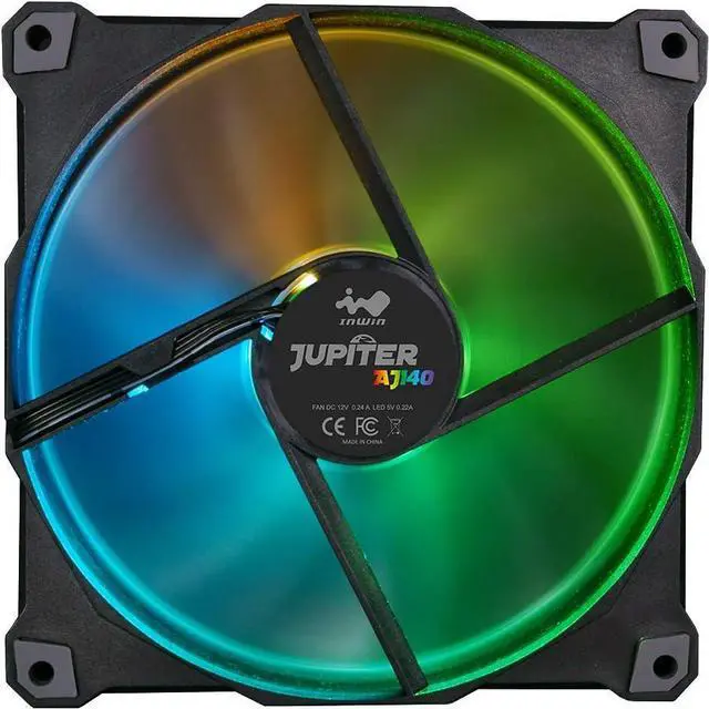 Alt view image 8 of 10 - inwin jupiter aj140 addressable rgb triple fan kit 140mm high performance cooling computer case fan cooling with control (aj140