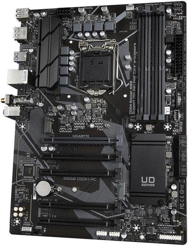 Alt view image 3 of 4 - Gigabyte B560 DS3H AC Intel B560 LGA 1200 ATX Desktop Motherboard A