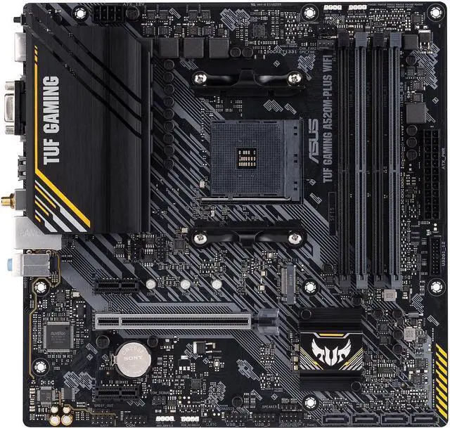 Main image of ASUS TUF A520M-PLUS WIFI AMD AM4 mATX MicroATX M.2 Motherboard B