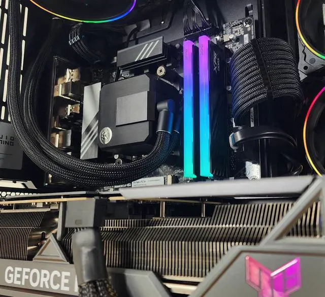 Alt view image 2 of 7 - Gaming PC Ryzen 7 9800X3D 32GB RAM 1TB SSD RTX 4080 16GB Windows 11 Computer