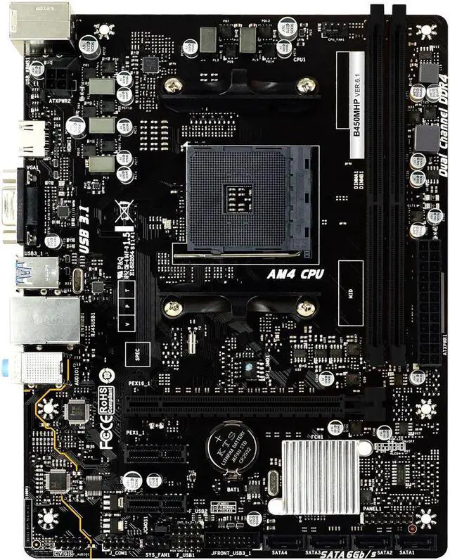 ryzen cpu ＋　biostar B450mhp Biostar B450MHP AMD Motherboards Ryzen CPU / APU | Pollux PC