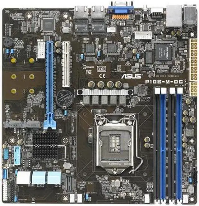 Alt view image 2 of 5 - ASUS P10S-M-DC Intel C232 1151 LGA U ATX M.2 Desktop Motherboard A