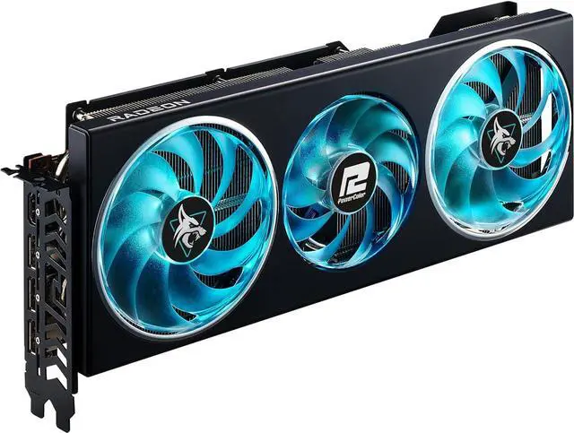 Alt view image 2 of 4 - PowerColor RX 7900 16GB Hellhound GDDR6 RX7900GRE 16G-L-OC Video Graphics Card