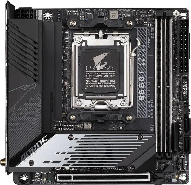 Alt view image 7 of 10 - GIGABYTE B650I AORUS ULTRA AM5 AMD B650 SATA 6Gb/s Mini ITX Motherboard