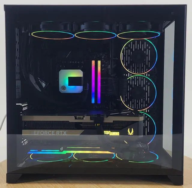 Alt view image 4 of 7 - Gaming PC Ryzen 7 9700X 32GB RAM 2TB SSD RTX 5080 16GB Windows 11 Computer