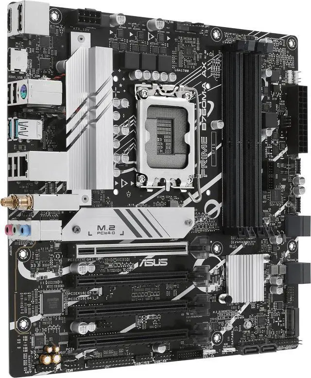 Alt view image 2 of 4 - ASUS PRIME B760M-A AX Intel B760 LGA 1700 MicroATX Desktop Motherboard