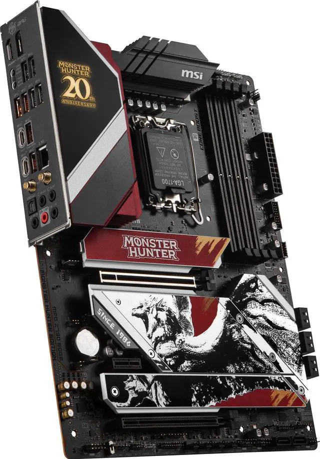 Alt view image 3 of 4 - MSI MPG Z790 EDGE MONSTER HUNTER EDITION LGA 1700 ATX Desktop Motherboard