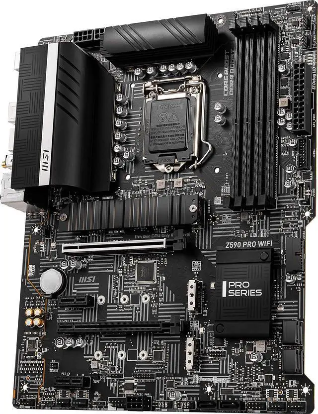 Alt view image 11 of 13 - MSI Z590 PRO WIFI LGA 1200 ATX Motherboard (3 x M.2 Slot, DDR4, PCIe 3.0)