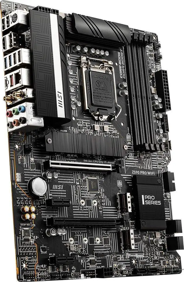 Alt view image 12 of 13 - MSI Z590 PRO WIFI LGA 1200 ATX Motherboard (3 x M.2 Slot, DDR4, PCIe 3.0)