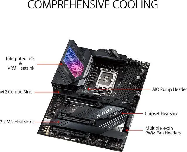 Alt view image 3 of 5 - ASUS ROG STRIX Z690-E GAMING WIFI Intel Intel Z690 LGA ATX M.2 Desktop Motherboard A