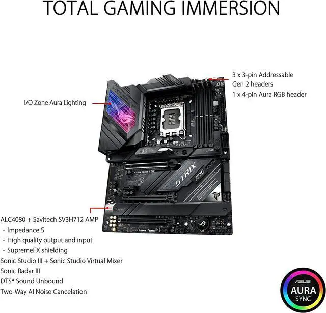 Alt view image 4 of 5 - ASUS ROG STRIX Z690-E GAMING WIFI Intel Intel Z690 LGA ATX M.2 Desktop Motherboard A