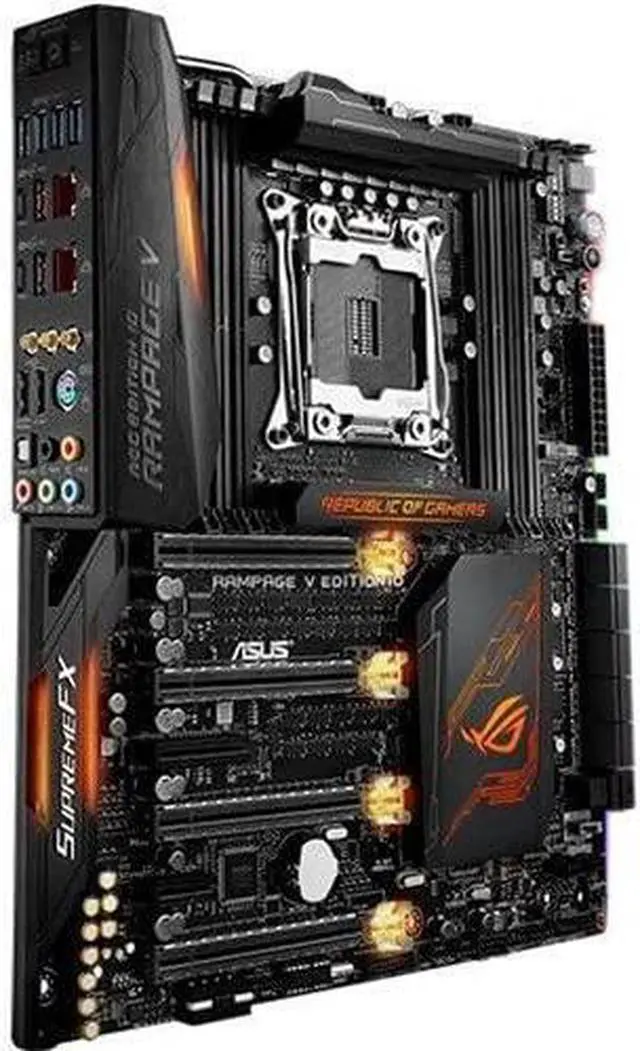 Alt view image 3 of 5 - ASUS ROG RAMPAGE V EDITION 10 LGA 2011-v3 Intel X99 SATA 6Gb/s USB 3.1 Extended ATX Motherboards - Intel