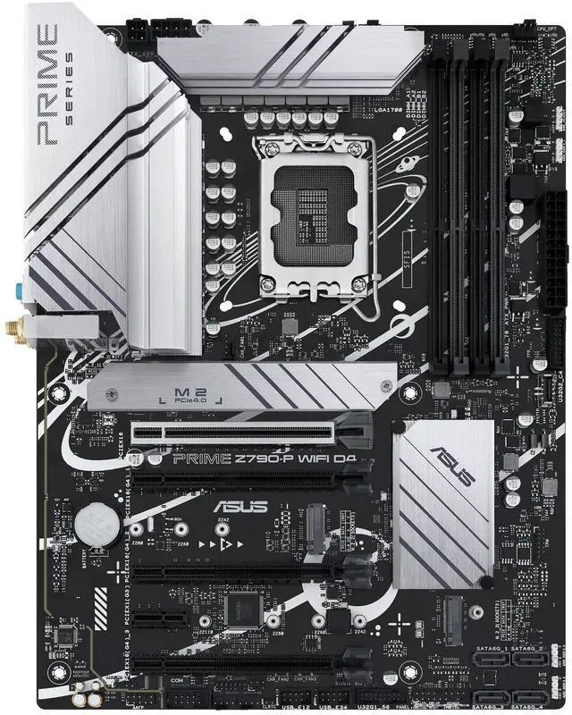 Alt view image 5 of 5 - ASUS PRIME Z790-P WIFI D4 Intel LGA 1700 Z790 ATX M.2 Desktop Motherboard A