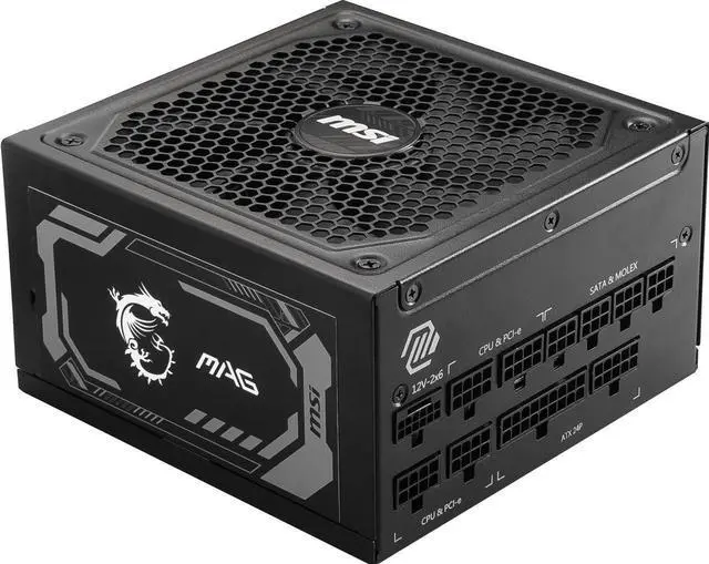 Main image of MSI MAG A1000GL PCIE 5 1000W Power Supply Full Modular 80 Plus Gold ATX PSU