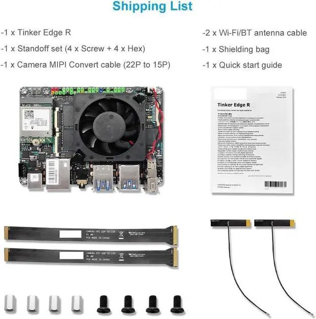 Alt view image 2 of 2 - Tinker Edge R Single-board computer for AI applications