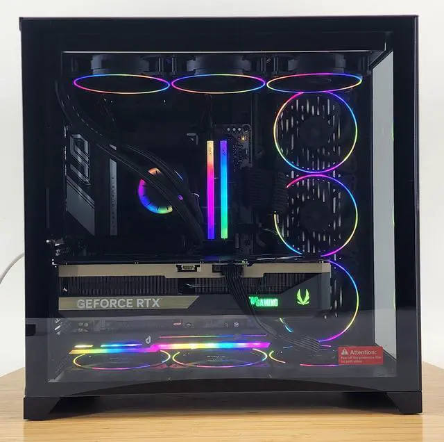 Alt view image 4 of 7 - Gaming PC Ultra 9 285K 32GB RAM 4TB SSD RTX 5080 16GB Windows 11 Computer