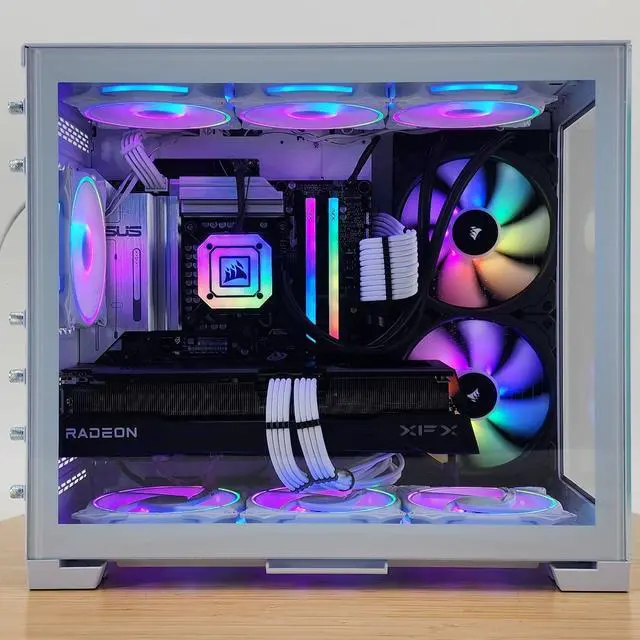 Alt view image 4 of 7 - Gaming PC Ultra 7 265K 32GB RAM 1TB SSD RX 9070 XT 16GB Windows 11 Computer