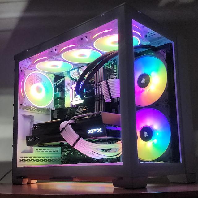 Alt view image 3 of 7 - Gaming PC Ryzen 7 5800X3D 32GB RAM 2TB SSD RX 9070 XT 16GB Windows 11 Computer