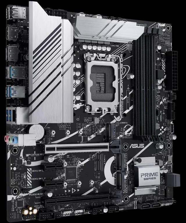 Alt view image 9 of 10 - PRIME Z790M-PLUS D4 Intel LGA 1700 Micro ATX Motherboard