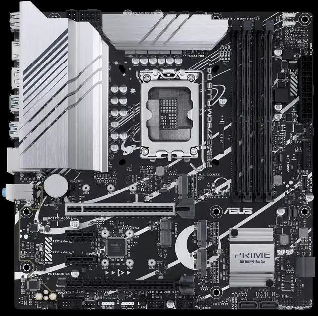 Alt view image 8 of 10 - PRIME Z790M-PLUS D4 Intel LGA 1700 Micro ATX Motherboard