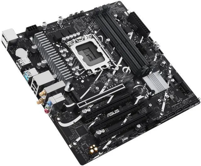 Alt view image 3 of 4 - ASUS PRIME B760M-A AX6 Intel LGA 1700 MicroATX Desktop Motherboard