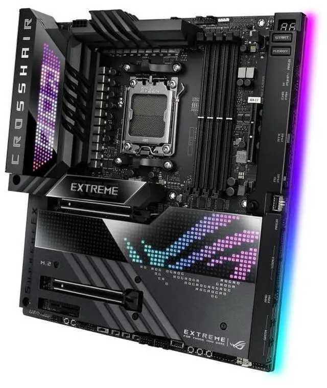 Alt view image 3 of 3 - ASUS ROG CROSSHAIR X670E EXTREME AMD AM5 X670 MicroATX M.2 Desktop Motherboard A