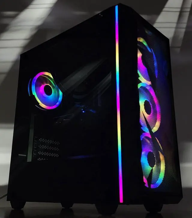 Alt view image 3 of 7 - Gaming PC i3-10100F 16GB RAM 256GB SSD RX 570 8GB Windows 11 Computer