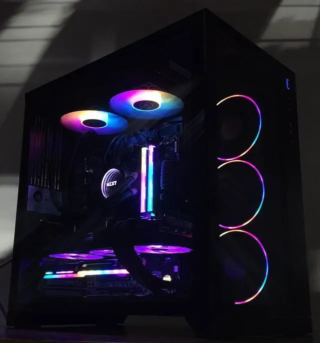 Alt view image 3 of 7 - Gaming PC Ryzen 7 7700 32GB RAM 2TB SSD RX 7700 XT 12GB Windows 11 Computer