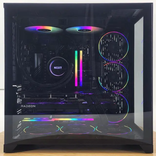Alt view image 4 of 7 - Gaming PC Ryzen 7 7700 32GB RAM 2TB SSD RX 7700 XT 12GB Windows 11 Computer