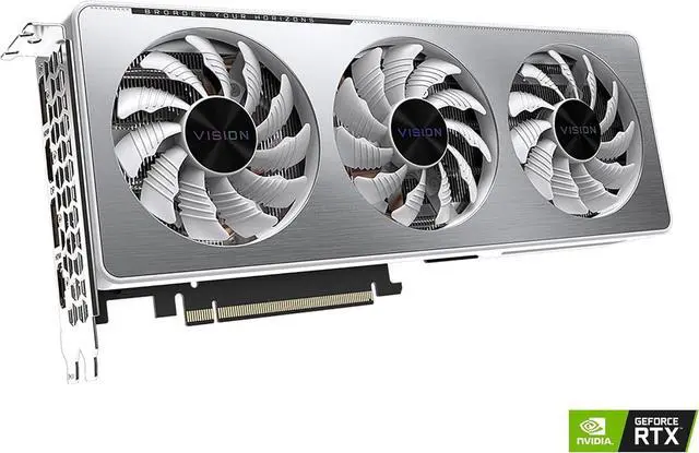 Alt view image 3 of 4 - GIGABYTE RTX 3060 Ti Vision 8GB GDDR6 GV-N306TVISION OC-8GD Video Graphics Card