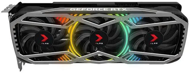 Alt view image 6 of 11 - PNY GeForce RTX 3070 8GB XLR8 Gaming REVEL EPIC-X RGB Triple Fan Graphics Card, VCG30708TFXPPB