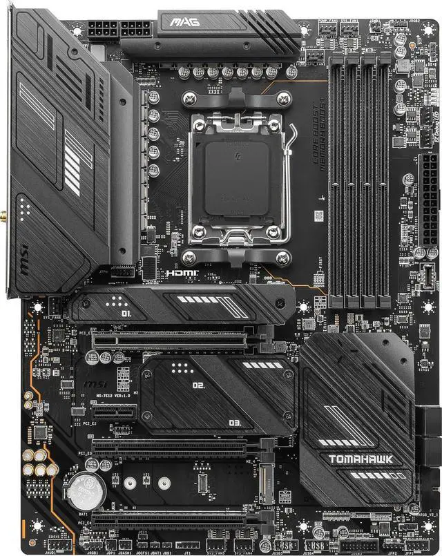 Alt view image 7 of 10 - MSI MAG X670E TOMAHAWK WIFI AM5 AMD X670E SATA 6Gb/s ATX Motherboard