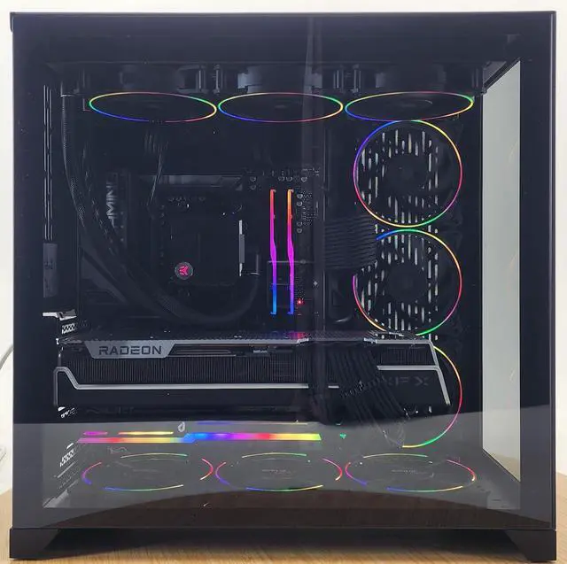 Alt view image 4 of 7 - Gaming PC Ryzen 7 7800X3D 64GB RAM 2TB SSD RX 7900 XTX 24GB Windows 11 Computer