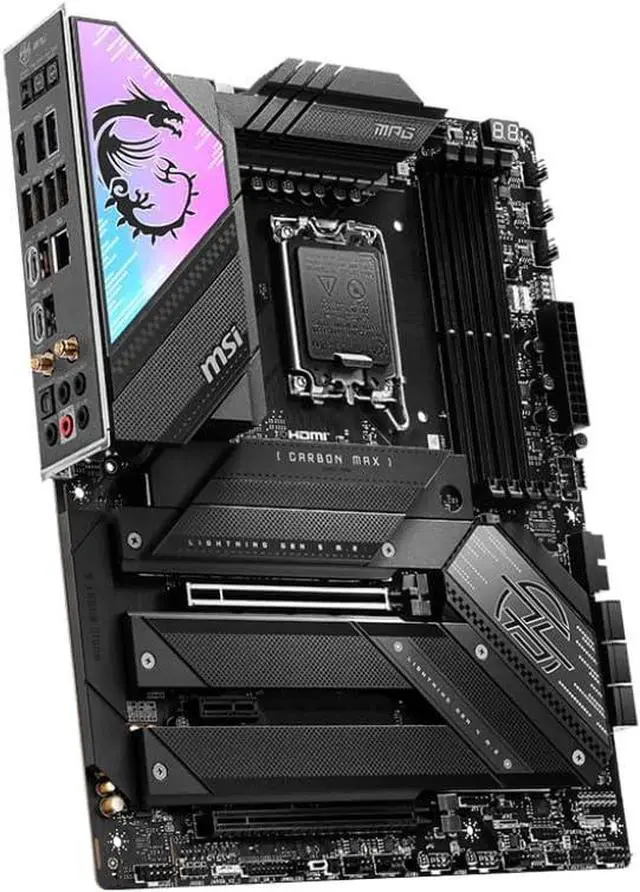 Alt view image 3 of 4 - MSI MPG Z790 CARBON MAX WIFI II Intel LGA 1700 ATX Desktop Motherboard