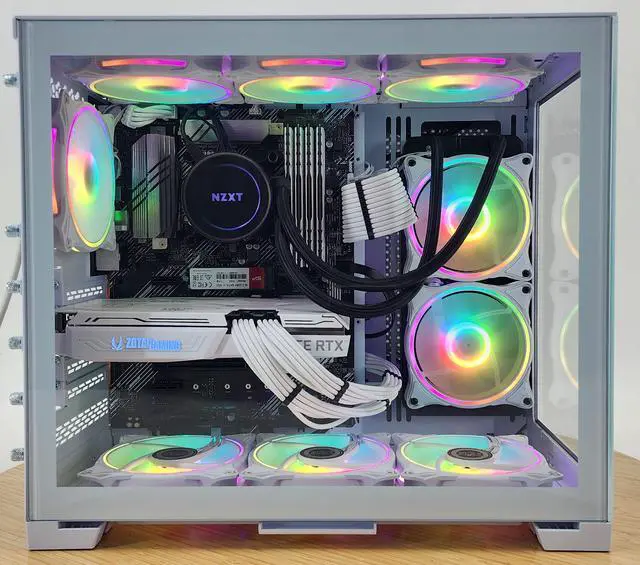 Alt view image 4 of 7 - Gaming PC i7-10700K 32GB RAM 1TB SSD RTX 3070 8GB Windows 11 Computer