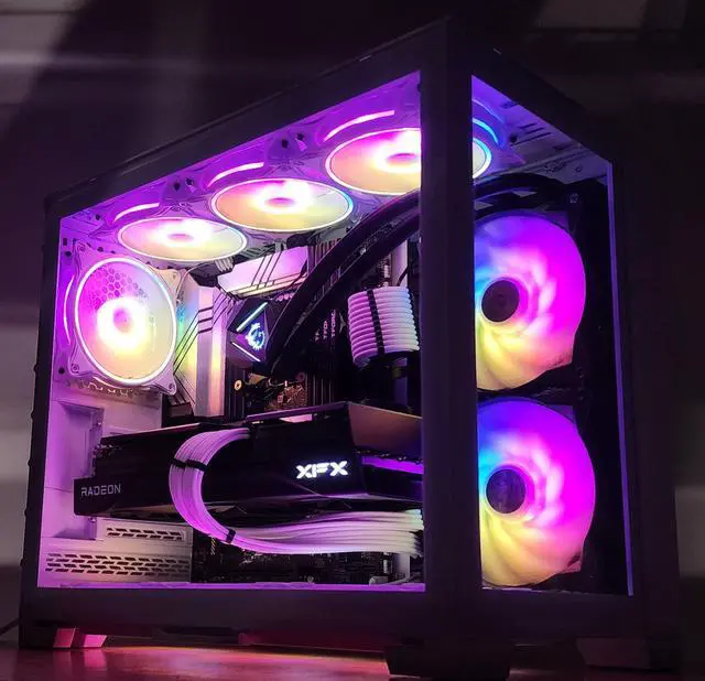 Alt view image 3 of 7 - Gaming PC i5-14600KF 32GB RAM 1TB SSD RX 9070 XT 16GB Windows 11 Computer