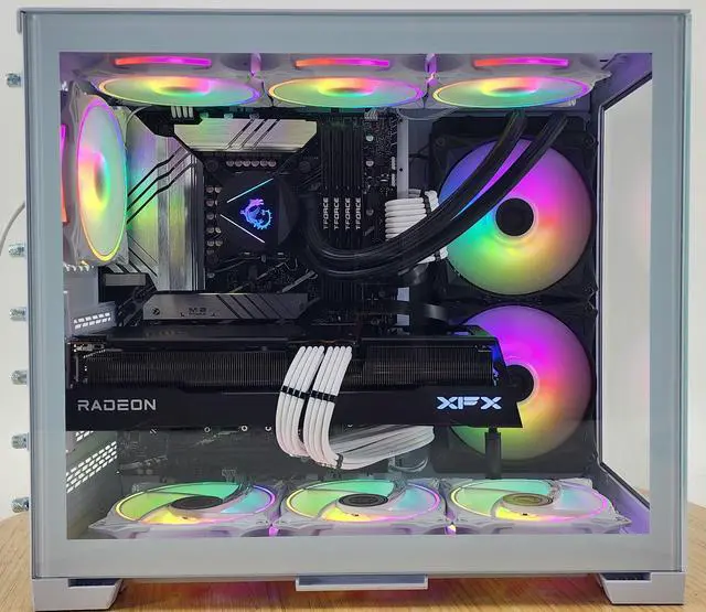 Alt view image 2 of 7 - Gaming PC i5-14600KF 32GB RAM 1TB SSD RX 9070 XT 16GB Windows 11 Computer