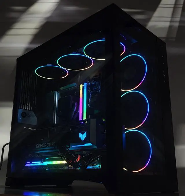 Alt view image 3 of 7 - Gaming PC Ryzen 7 7800X3D 32GB RAM 1TB SSD RTX 4080 16GB Windows 11 Computer
