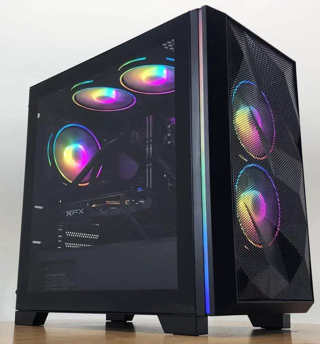 Main image of Gaming PC i3-10105F 16GB RAM 500GB SSD RX 580 8GB Windows 11 Computer